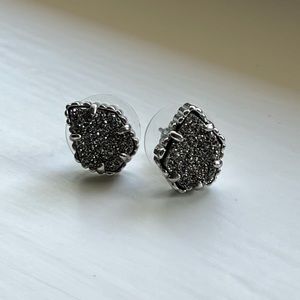 Kendra Scott Silver Sparkly Stud Earrings